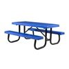 8 Ft. Heavy Duty Fiberglass Picnic Table with Welded Galvanized Steel Frame