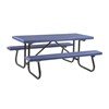 8 Ft. Plastisol Coated Expanded Metal Picnic Table