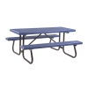 8 Ft. Plastisol Coated Expanded Metal Picnic Table