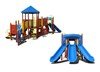 Triple Play Commercial Playground Equipment Made From Industrial Powder Coated Steel - Circus