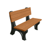 Deluxe Recycled Plastic Bench with Back