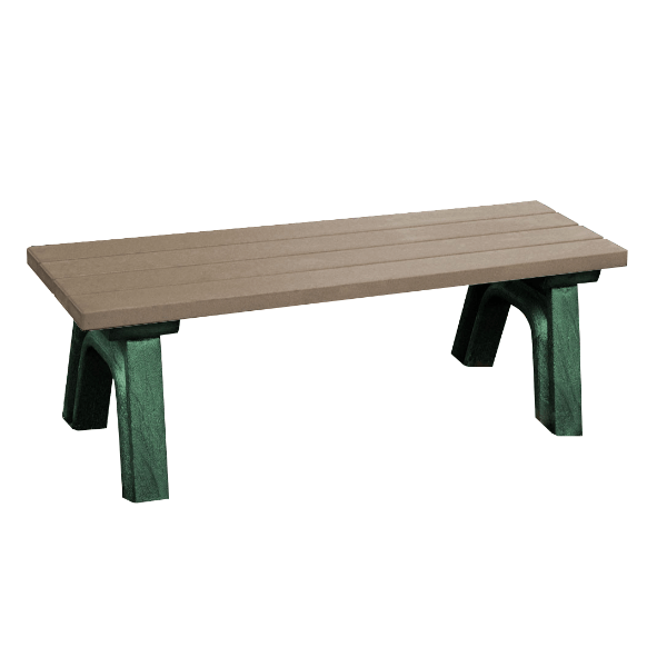 Deluxe Recycled Plastic Bench without Back