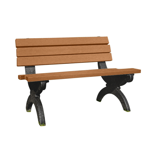 Monarque Recycled Plastic Bench with Back