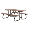 6 Ft. Recycled Plastic Picnic Table with 1 5/8" Welded Galvanized Frame