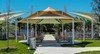 Multi-Level Custom Sail Shade Structure With Powder Coated Steel Frame