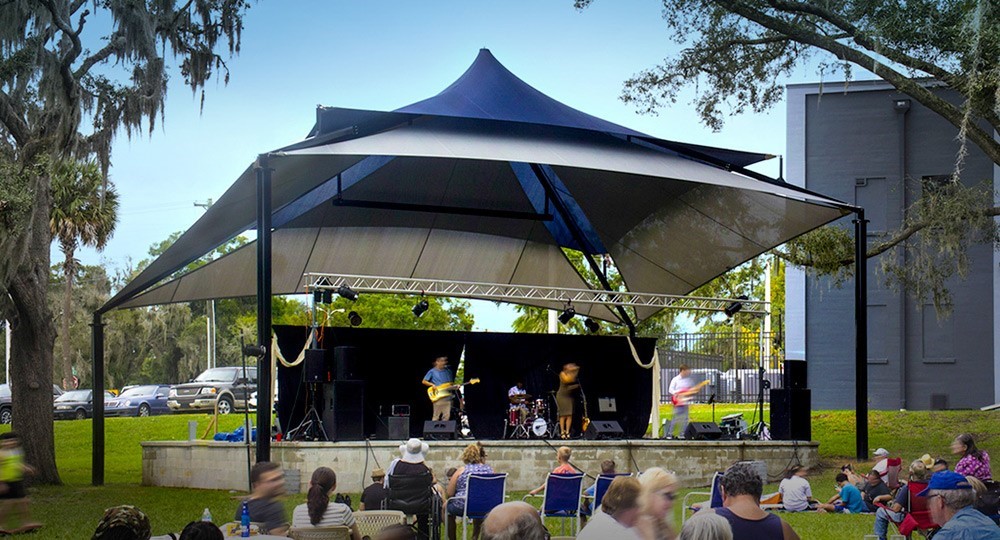 Multi-Level Custom Sail Shade Structure – Furniture Leisure