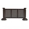 Decorative Lattice Style Resin Patio Fencing With Portable Bases 