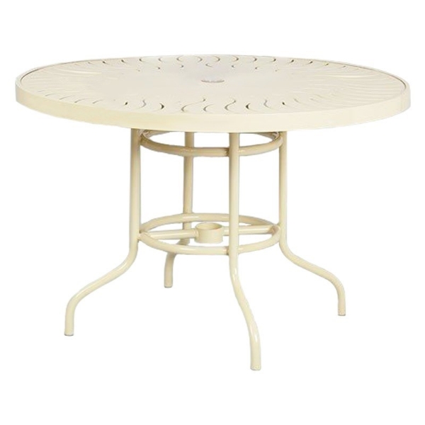 42" Aluminum Round Dining Table