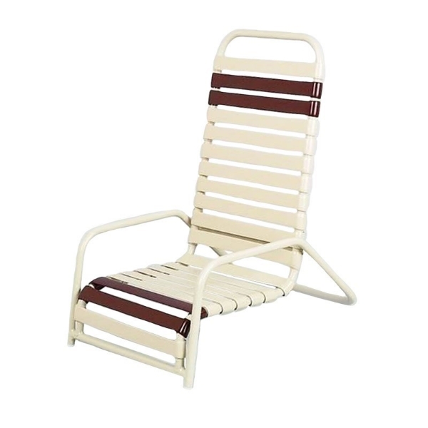 Daytona Vinyl Strap Commercial High-Back Sand Chair