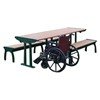 	ADA Complaint Park Ave Recycled Plastic Picnic Table With Cast Aluminum Frame