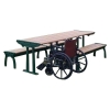 	ADA Complaint Park Ave Recycled Plastic Picnic Table With Cast Aluminum Frame