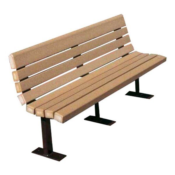 Contour Series Recycled Plastic Park Bench