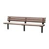 Park Scapes Recycled Plastic Bench With Armless Steel Frame
