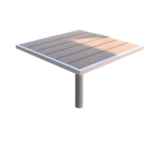 36" x 36" Lorna Table with Aluminum Frame and Plastic Boards - 130 lbs.	