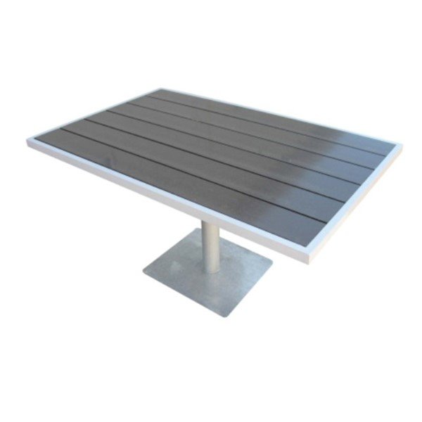 57" x 36" Lorna Table with Aluminum Frame and Plastic Boards - 180 lbs.	