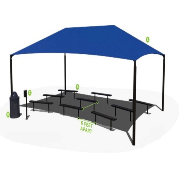 Outdoor Classroom Learning Environment - Bench Package