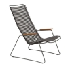 Ledge Lounger Playnk Lounge Chair with Powder-Coated Steel Frame and Bamboo Armrests - 24 lbs.