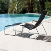 Ledge Lounger Playnk Lounge Chair with Powder-Coated Steel Frame and Bamboo Armrests - 24 lbs.