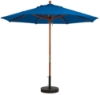 	7 Ft. Square Wooden Market Umbrella with Outdura Marine Grade Fabric