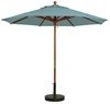 	7 Ft. Square Wooden Market Umbrella with Outdura Marine Grade Fabric