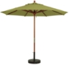 	7 Ft. Square Wooden Market Umbrella with Outdura Marine Grade Fabric