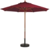 	7 Ft. Square Wooden Market Umbrella with Outdura Marine Grade Fabric