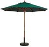 	7 Ft. Square Wooden Market Umbrella with Outdura Marine Grade Fabric