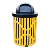 	Classic 32 Gallon Steel Trash Receptacle & Liner W/ Dome Top