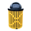 	Classic 32 Gallon Steel Trash Receptacle & Liner W/ Dome Top