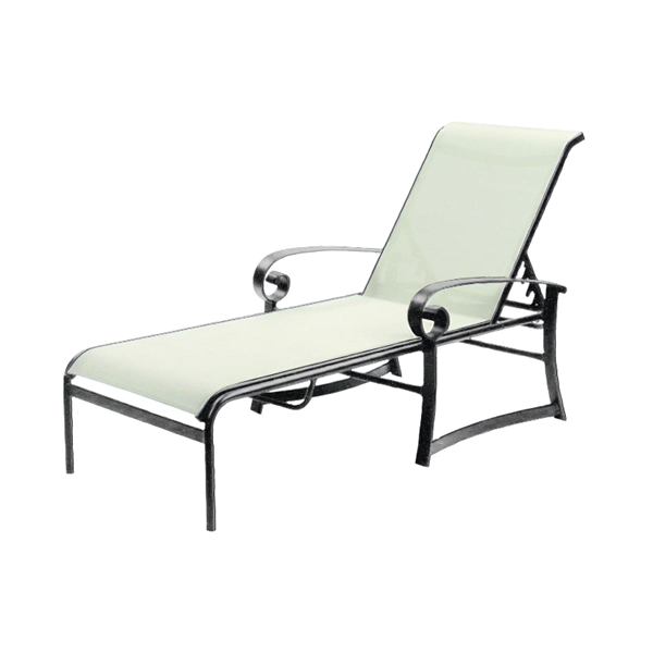 Orleans Sling Chaise Lounge with Powder-Coated Aluminum Frame - 32 lbs.