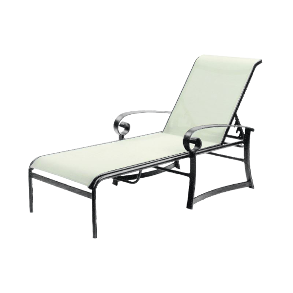 Orleans Sling Chaise Lounge with Powder-Coated Aluminum Frame - 32 lbs.