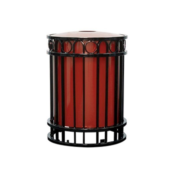 32-Gallon Miami Trash Receptacle with Inner Sleeve - 156 lbs.
