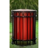 32-Gallon Miami Trash Receptacle with Inner Sleeve - 156 lbs.