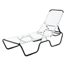 	Sanibel Vinyl Strap Chaise Lounge with Powder-Coated Aluminum Frame - 24 lbs.