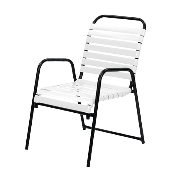 	Sanibel Vinyl Strap Dining Chair with Powder-Coated Aluminum Frame - 12 lbs.	