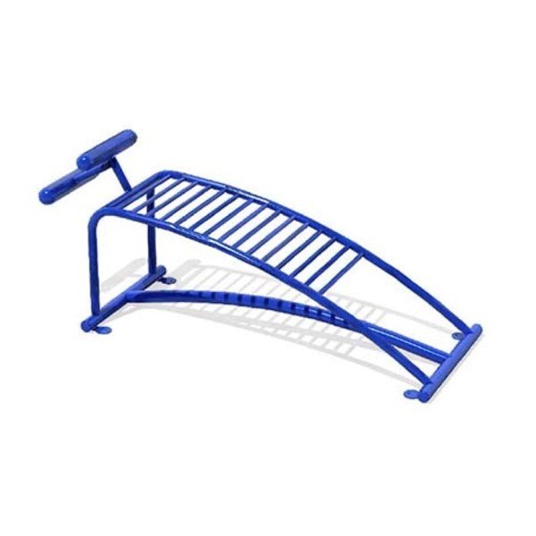 Sit-Up Bench Station for Public Parks - In-Ground Mount