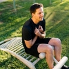 Sit-Up Bench Station for Public Parks - In-Ground Mount