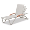 Helios Contract Sling Chaise Lounge Aluminum Frame Powder-Coated - 21 lbs.