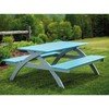 Plymouth Bay MGP Picnic Table with Powder-Coated Aluminum Frame - 120 lbs.