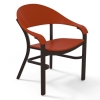 Jetset Dining Chair with MGP Seating Surface and Aluminum Frame - 17 lbs.