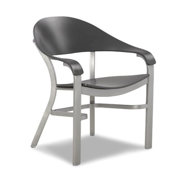 Jetset Dining Chair with MGP Seating Surface and Aluminum Frame - 17 lbs.