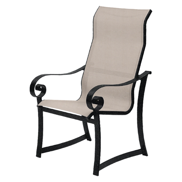 	Orleans Sling Supreme Dining Chair with Powder-Coated Aluminum Frame - 18 lbs.