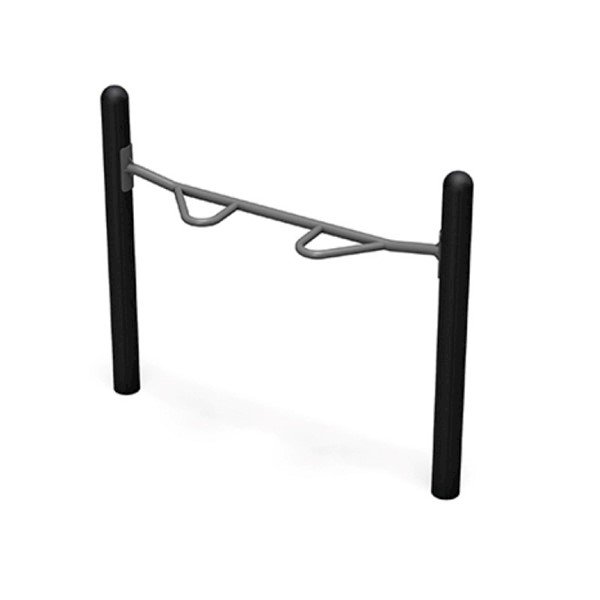 Push Up Station Powder-Coated Steel In-Ground Mount - 158 lbs.