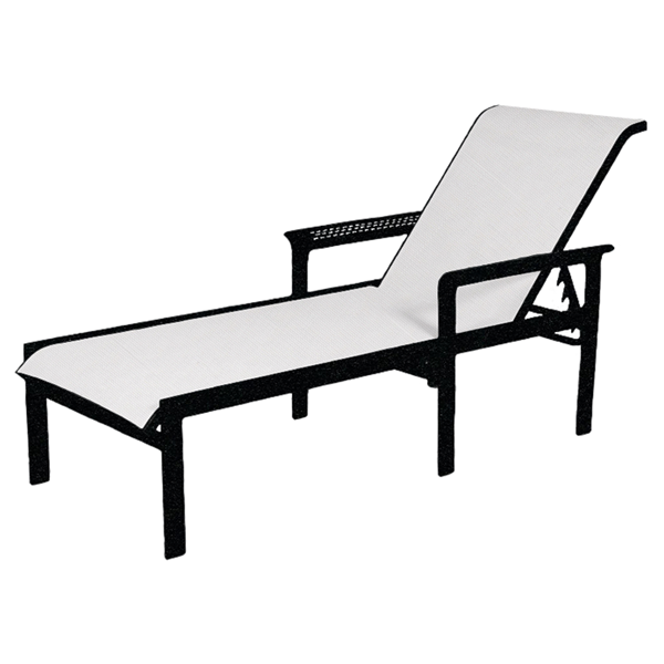 	South Beach Sling Chaise Lounge with Powder-Coated Aluminum Frame - 20 lbs.