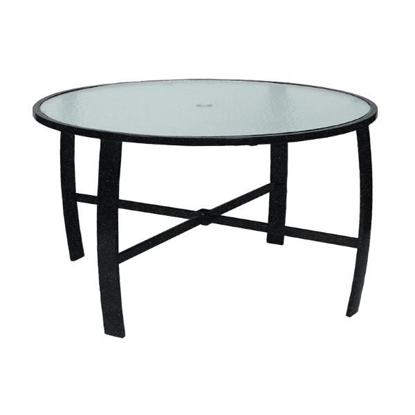 	Pinnacle Dining Table with Powder-Coated Aluminum Frame - 42" or 48" Round