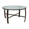 	Pinnacle Dining Table with Powder-Coated Aluminum Frame - 42" or 48" Round
