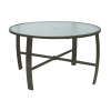 	Pinnacle Dining Table with Powder-Coated Aluminum Frame - 42" or 48" Round