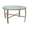 	Pinnacle Dining Table with Powder-Coated Aluminum Frame - 42" or 48" Round