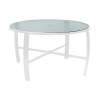 	Pinnacle Dining Table with Powder-Coated Aluminum Frame - 42" or 48" Round