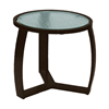 	Pinnacle Side Table with Powder-Coated Aluminum Frame - 20" Round
